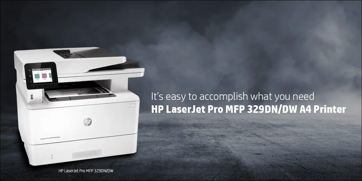 The comprehensive solution for your printing needs: HP LaserJet Pro MFP 329DN/DW A4 Printer