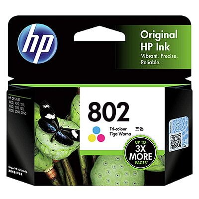 HP 802 Tri-Color Ink Cartridge (CH564ZZ)