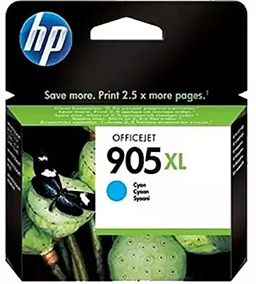 HP 905XL Cyan Ink Cartridge-(T6M05AA)