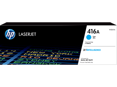 HP 416A Cyan LaserJet Toner Cartridge - W2041A