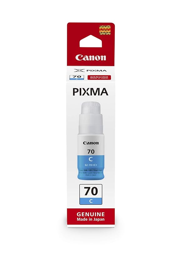 Canon PIXMA Genuine GI-70 Cyan Ink Bottle