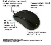 HP optical wired mouse