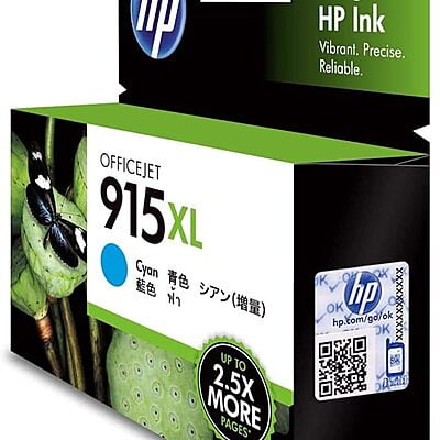 HP 915XL Cyan Ink Cartridges HP 915XL Cyan Ink Cartridges