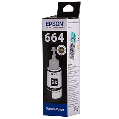 Epson Ink 664100 Black Ink Bottle 70ml Epson Ink 664100 Black Ink Bottle 70ml