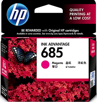 HP 685 Magenta Ink Cartridge-CZ123AA