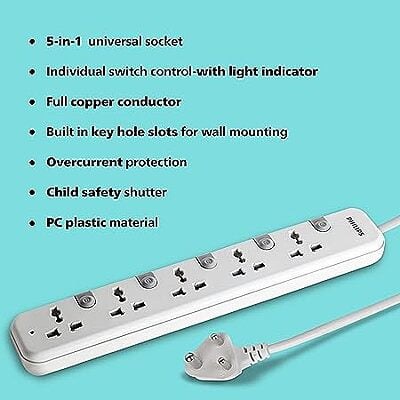 Philips 5UV Individual Power Strip Philips 5UV Individual Power Strip