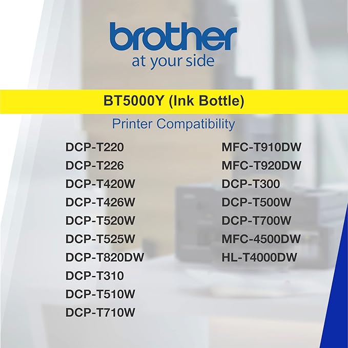 Brother Yellow Ink Bottle-(BT-5000Y) Brother Yellow Ink Bottle-(BT-5000Y)