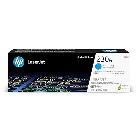 HP 230A Cyan LaserJet Original Toner Cartridge-(W2301A) HP 230A Cyan LaserJet Original Toner Cartridge-(W2301A)