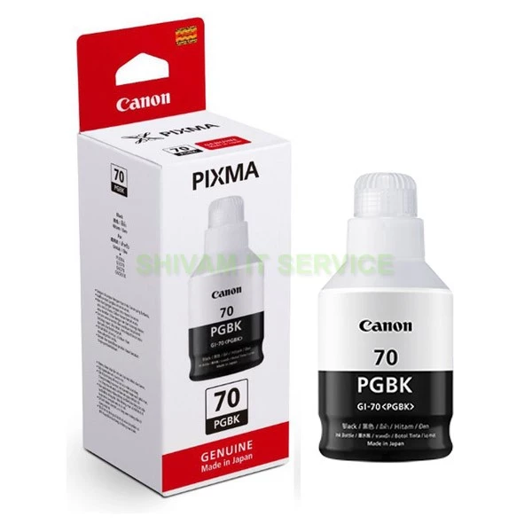 Canon Genuine GI-70 PGBK Black Ink Bottle Canon Genuine GI-70 PGBK Black Ink Bottle