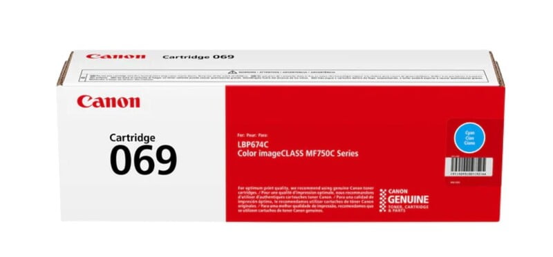 Canon Genuine 069 Cyan Toner Cartridge