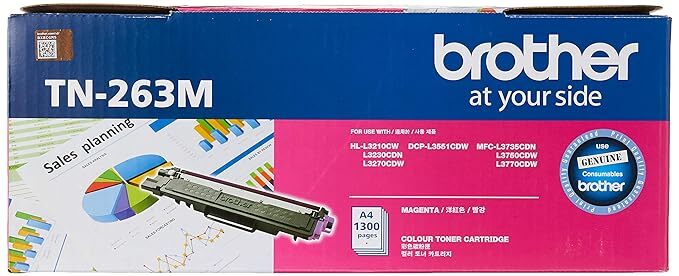 Brother Magenta Toner Cartridge-(TN-263M)