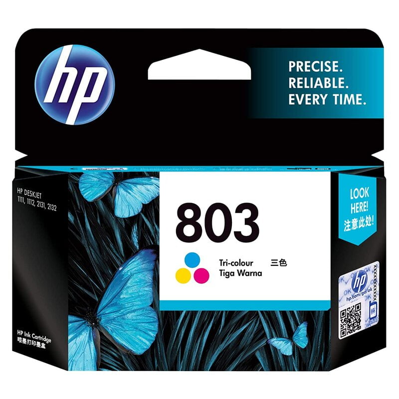HP 803 Tri-color Original Ink Cartridge- (F6V20AA)