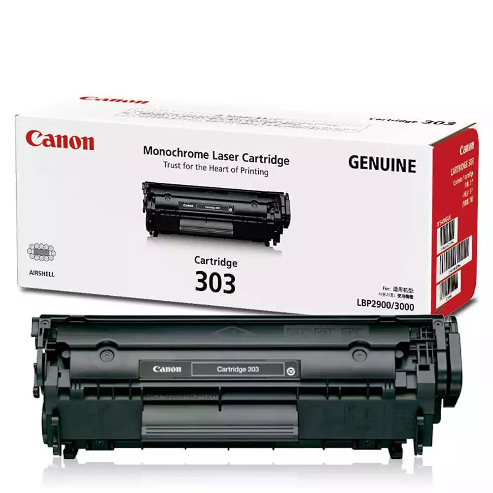Canon Genuine 303 Black Toner Cartridge