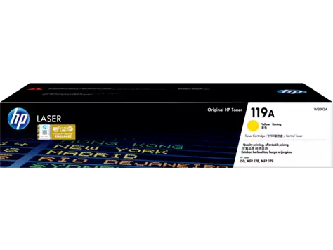 HP 119A Yellow Original Laser Toner Cartridge-(W2092A)