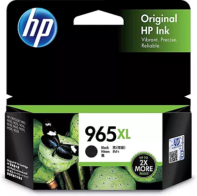 HP 965XL High Yield Black Original Ink Cartridge-(3JA84AA)