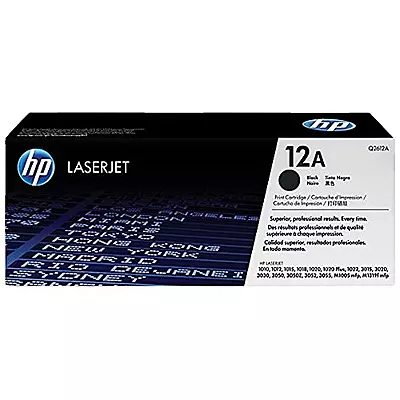 HP 12A Black Original LaserJet Toner Cartridge - (Q2612A)