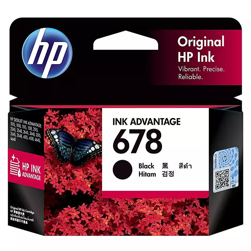 HP 678 Black Original Ink Advantage Cartridge-(CZ107AA) HP 678 Black Original Ink Advantage Cartridge-(CZ107AA)