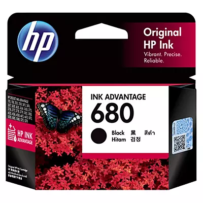 HP 680 Black Original Ink Advantage Cartridge - (F6V27AA)