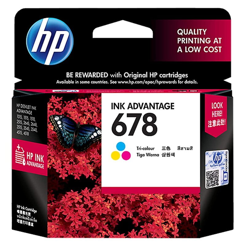 HP 678 Tri-color Original Ink Advantage Cartridge-(CZ108AA)