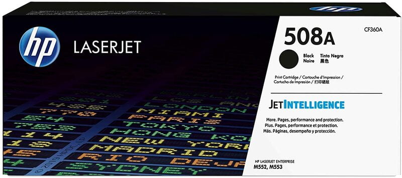 HP 508A Black Original LaserJet Toner Cartridge-(CF360A) HP 508A Black Original LaserJet Toner Cartridge-(CF360A)