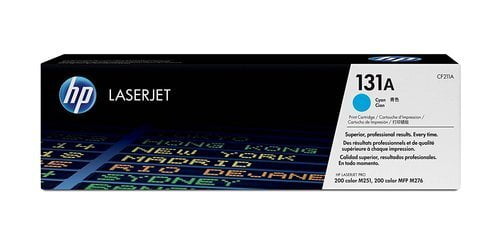 HP 131A Cyan Original LaserJet Toner Cartridge-(CF211A)
