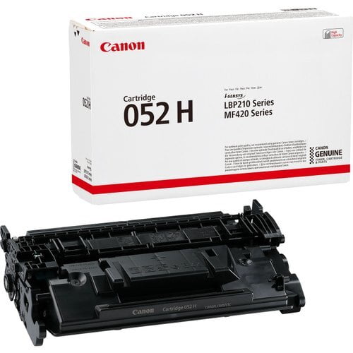 Canon Genuine 052H Black High-Yield Laser Toner Cartridge