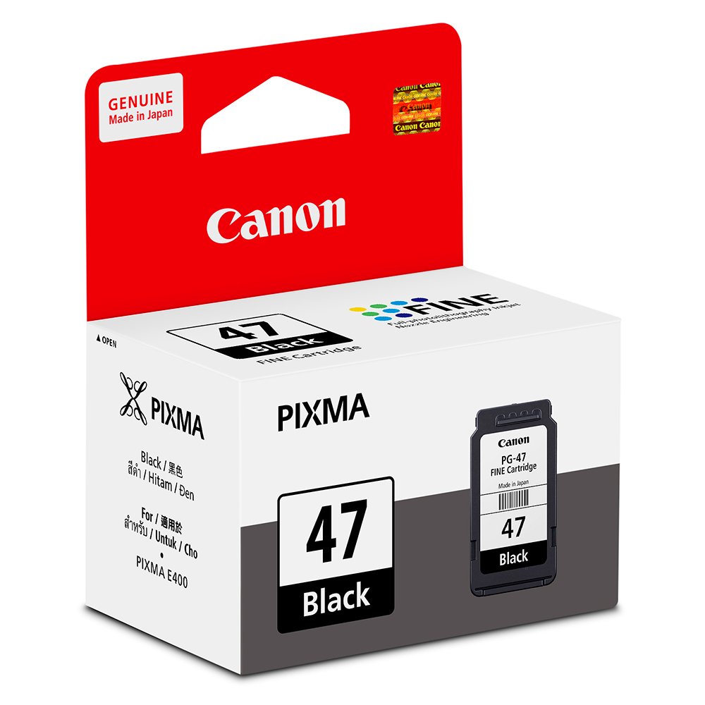 Canon Genuine PG-47 Black Ink Toner Cartridge Canon Genuine PG-47 Black Ink Toner Cartridge
