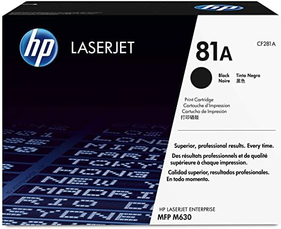 HP 81A Black Original LaserJet Toner Cartridge-(CF281A)