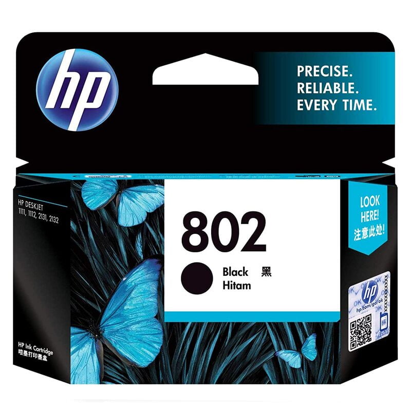 HP 802 Small Black Original Ink Cartridge-(CH561ZZ)