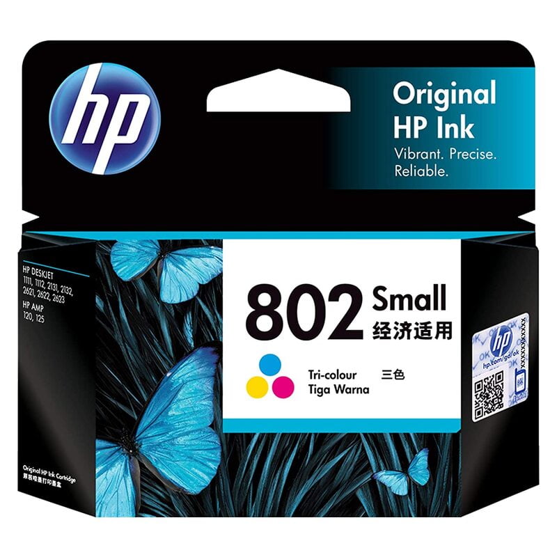 HP 802 Small Tri-color Original Ink Cartridge-(CH562ZZ)