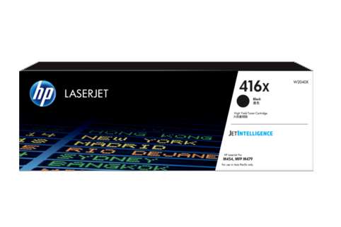 HP 416X High Yield Black Original LaserJet Toner Cartridge-(W2040X)