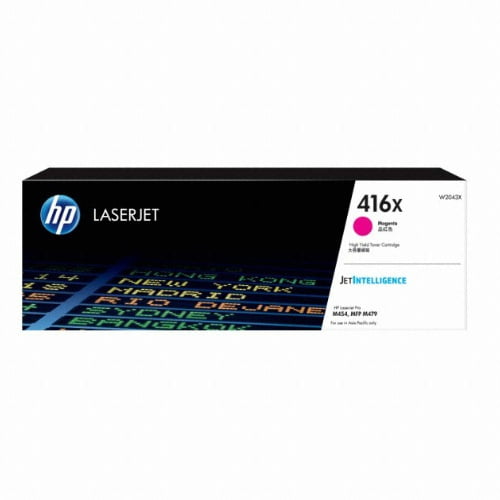 HP 416X High Yield Magenta Original LaserJet Toner Cartridge-(W2043X)
