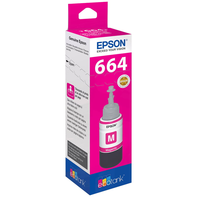Epson T6643 Magenta Ink Bottle 70ml (C13T664398) Epson T6643 Magenta Ink Bottle 70ml (C13T664398)