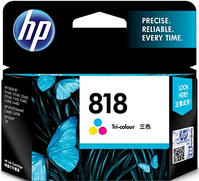 HP 818 Tri-color Ink Cartridge