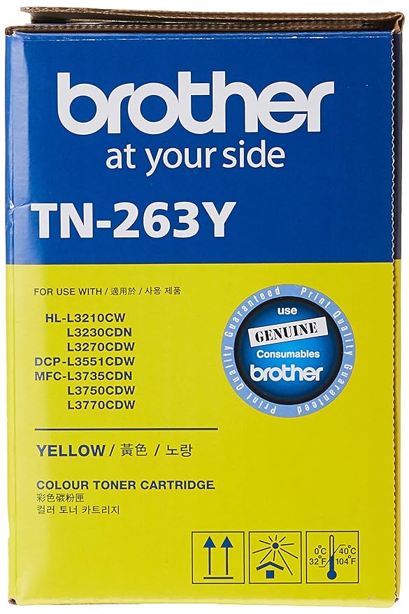 Brother TN-263Y Yellow Toner Cartridge