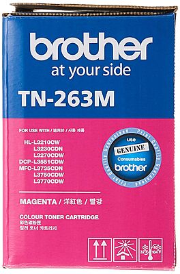Brother TN-263M Magenta Toner Cartridge Brother TN-263M Magenta Toner Cartridge