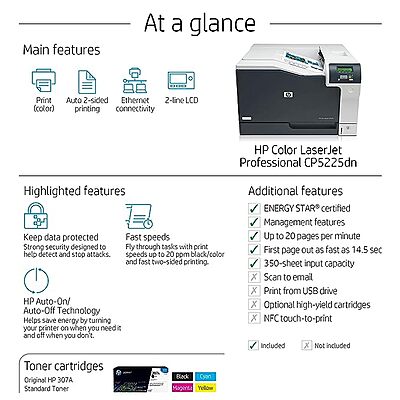 HP Colour Laserjet CP5225DN Printer HP Colour Laserjet CP5225DN Printer