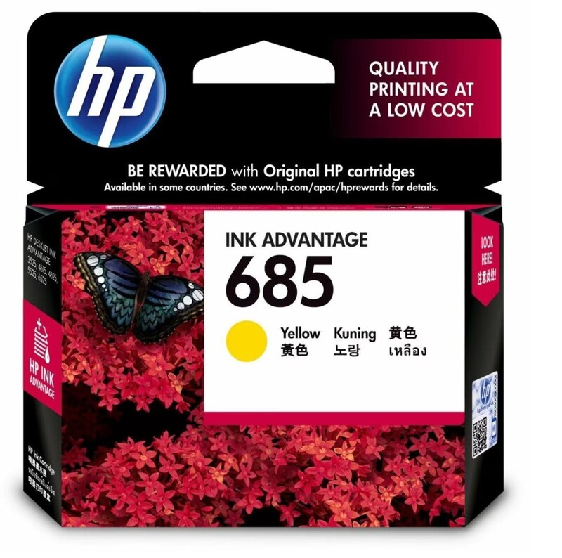 HP 685 Yellow Ink Cartridge HP 685 Yellow Ink Cartridge
