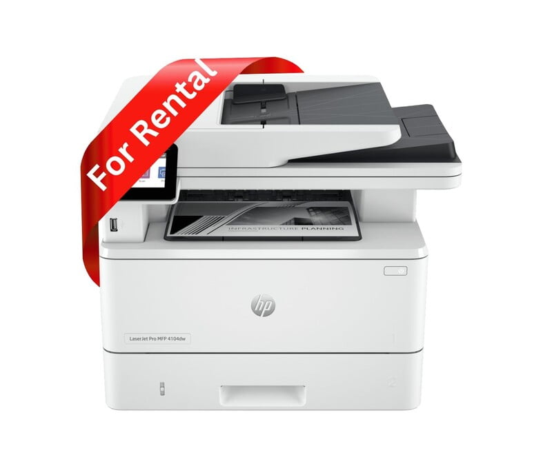 Rental Multi Function Mono Printer - Plan 2-HP 4104DW MFP- Managed Print Services (MPS)