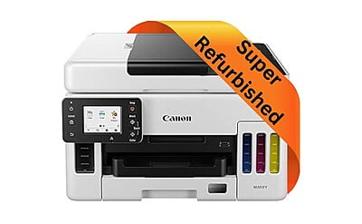 Canon MAXIFY GX6070 AIO Multi Function Ink Tank Color Printer (Refurbished)