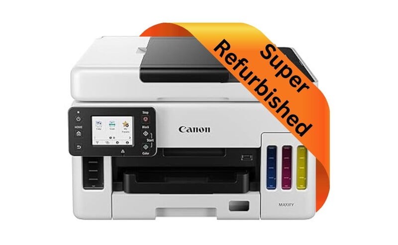 Canon MAXIFY GX6070 AIO Multi Function Ink Tank Color Printer (Refurbished)