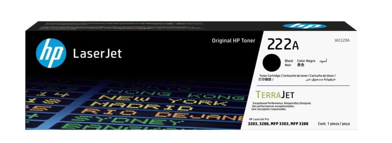 HP 222A Black LaserJet Toner Cartridge HP 222A Black LaserJet Toner Cartridge