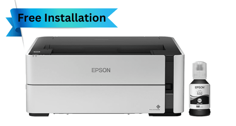 Epson Eco Tank Monochrome Ink Tank A4 Printer-(M1170) Epson Eco Tank Monochrome Ink Tank A4 Printer-(M1170)