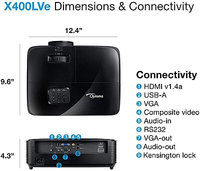 Optoma X400Lve Projector Optoma X400Lve Projector
