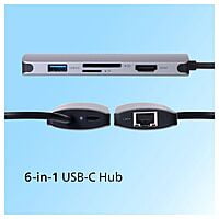 PHILIPS 6 in 1 HUB Type C USB Hub