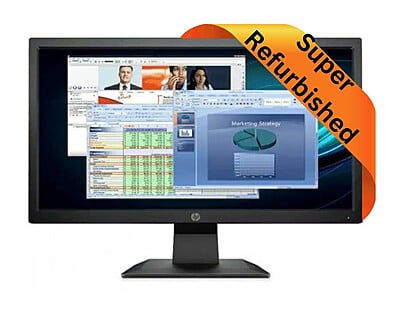 HP Monitor 19.5 inch, HD+, LED Backlit TN Panel (P204V -5RD66AA- Refurbished)