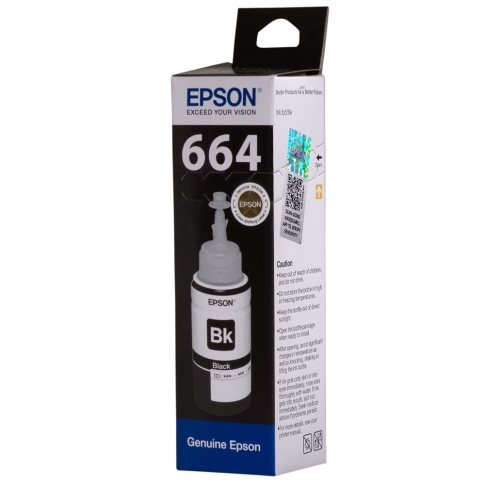 Epson T6641 Black Ink Bottle 70ml (C13T664198) Epson T6641 Black Ink Bottle 70ml (C13T664198)