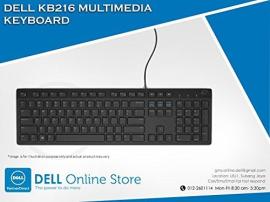Dell KB216 Wired Multimedia USB Keyboard