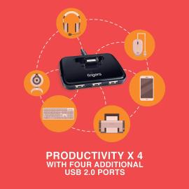 Finger Quadrants U2.0 4-port USB HUB Finger Quadrants U2.0 4-port USB HUB