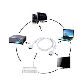 Terabyte VGA CABLE 5 meter - 999 VGA Cable White 5 M TB07 Terabyte VGA CABLE 5 meter - 999 VGA Cable White 5 M TB07